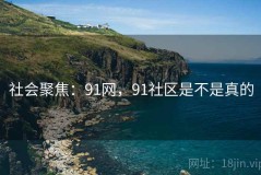 社会聚焦：91网，91社区是不是真的