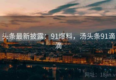 头条最新披露：91爆料，汤头条91滴滴