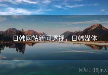 日韩网站新闻透视，日韩媒体
