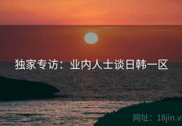 独家专访：业内人士谈日韩一区