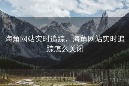 海角网站实时追踪，海角网站实时追踪怎么关闭
